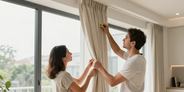 combien de temps pour poser un rideau sur mesure