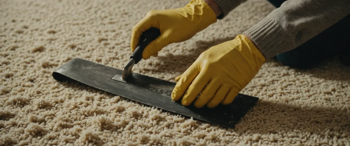 enlever la cire d'un tapis