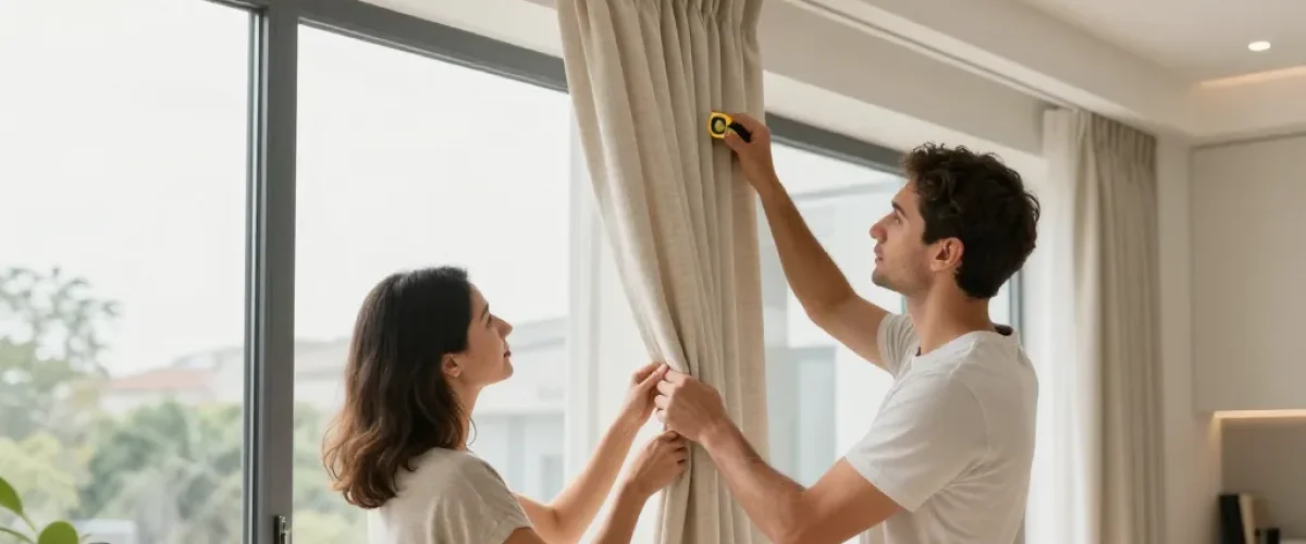 combien de temps pour poser un rideau sur mesure